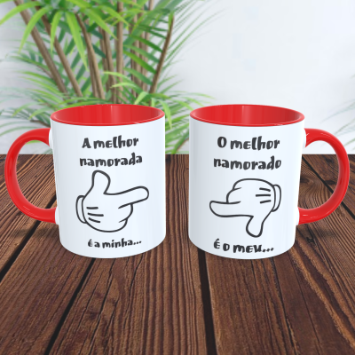 Par de Canecas Namorados Casais
