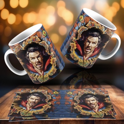 Caneca Heróis e Vilões Imagem 3D