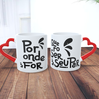 Par de Canecas Namorados Casais
