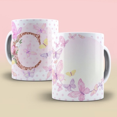 Caneca Alfabeto Borboleta
