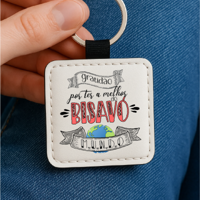 Porta-Chaves Avós Melhores do Mundo