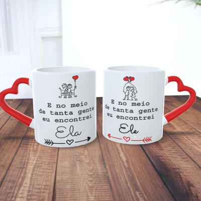 Par de Canecas Namorados Casais