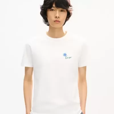 Kenzo Paris - "Tulip" Embroidered Slim Fit Tee