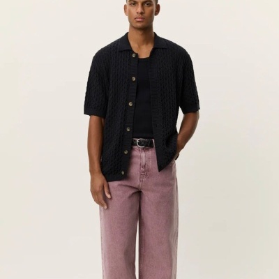 Les Deux - Gespertus Short Sleeve Knitted Shirt