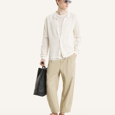 Maison Kitsuné - Open Knit Short Sleeve Cardigan
