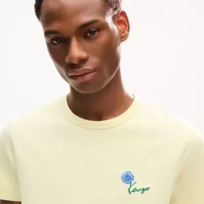Kenzo Paris - "Tulip" Embroidered Slim Fit Tee