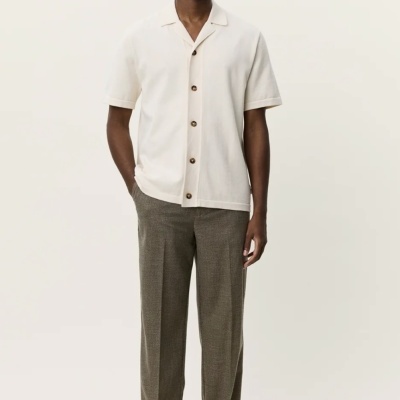 Les Deux - Emmett Globe Knitted Shirt
