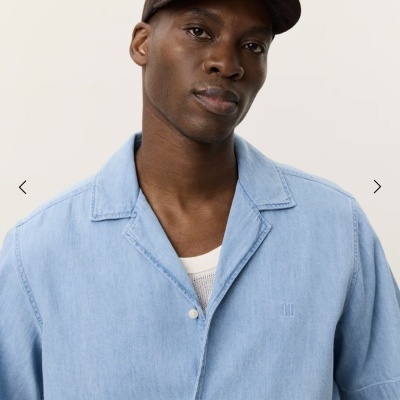 Les Deux - Lesley Denim Short Sleeve Shirt