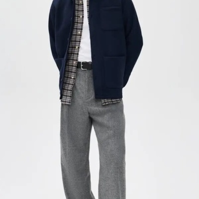 Les Deux - Jason Solid Wool Overshirt