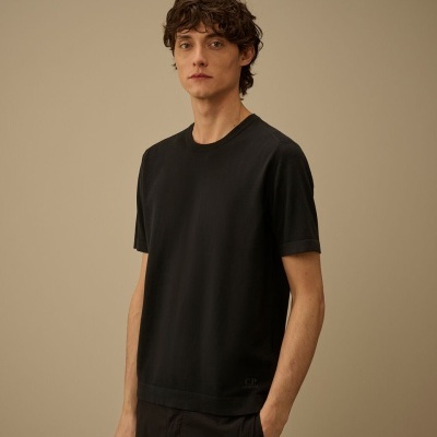 C.P. Company - Cotton Crepe Short Sleeve Sweater