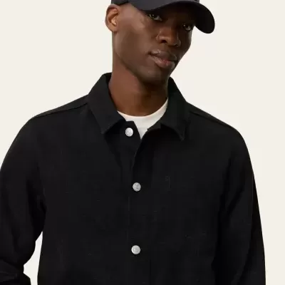 Les Deux - Layton AOP Denim Overshirt