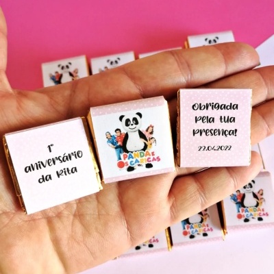 Mini napolitana chocolate de leite personalizada