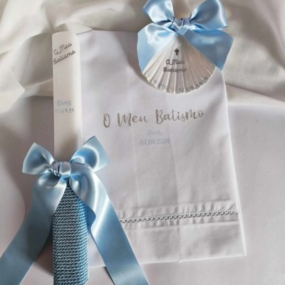 Conjunto batismo "Simple and Delicate"