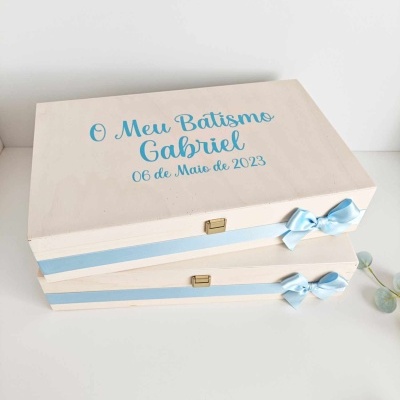 Caixa Batismo Natural coleção "Simple & Delicate"