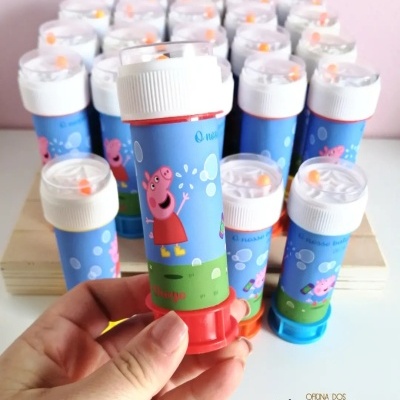 Frasco Bolinhas Sabão Personalizado