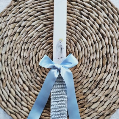 Vela Batismo personalizada com imagem