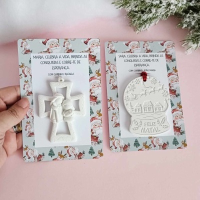 Pagela personalizada com peça em pó cerâmico perfumada