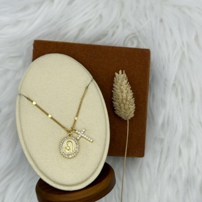 Colar 2 Medalhas Escapulário