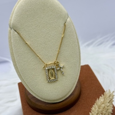 Colar 2 Medalhas Escapulário