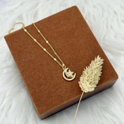 Colar Lua Estrela Giratória