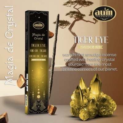 Aum Magia De Cristal 20G+Cristal Olho De Tigre