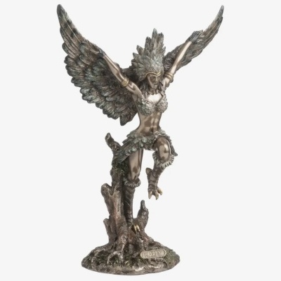 Harpy-Criatura Grega Das Tempestades Cinza 25*11*18cm