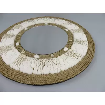 Espelho de concha 50cm