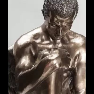 Escultura de resina FIGURA ANJO ASAS ABERTAS