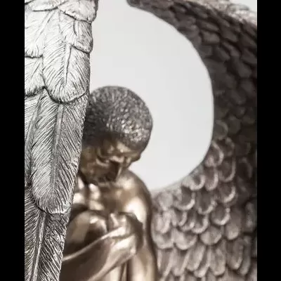Escultura de resina FIGURA ANJO ASAS ABERTAS