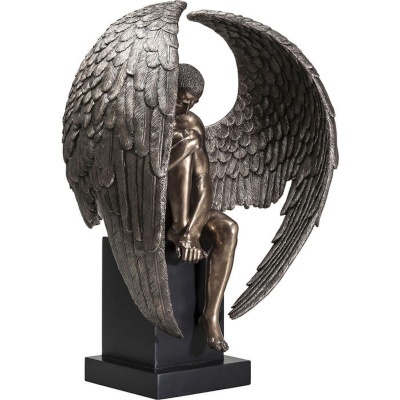 Escultura de resina FIGURA ANJO ASAS ABERTAS
