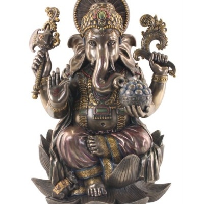 Figura Decorativa Ganesha Figuras Budas Coleção Oriental 60 cm