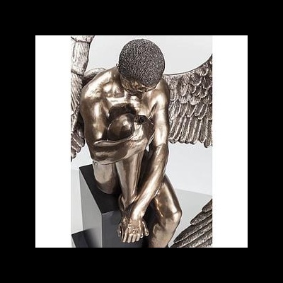 Escultura de resina FIGURA ANJO ASAS ABERTAS