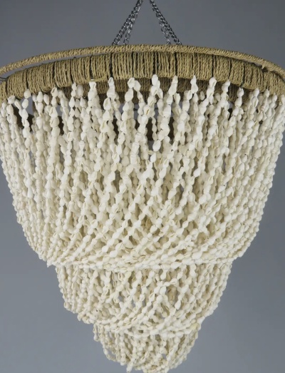 Pendente de conchas - Capuz Saia em camadas