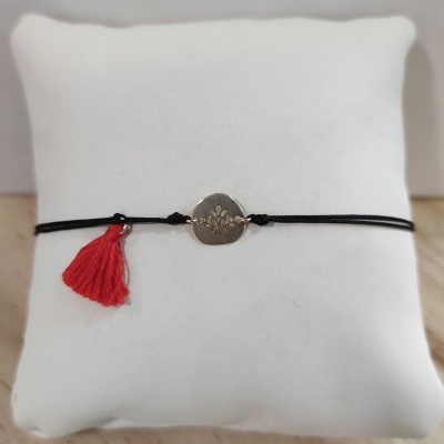 Pulseira ouro 9kts árvore da vida