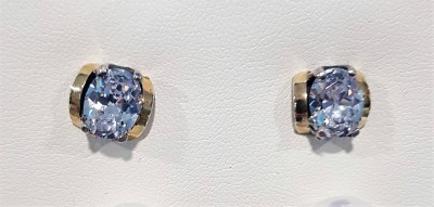 Brincos prata e ouro