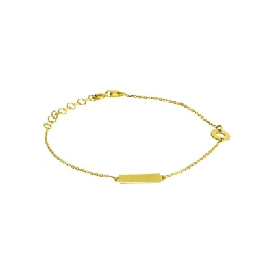 Pulseira Rectangulo e Círculo PRATA