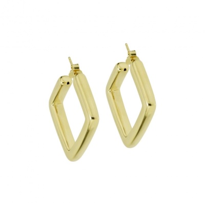 Brincos  TOPÁZIO Argola Quadrada