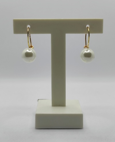 Brincos de ouro com pérolas