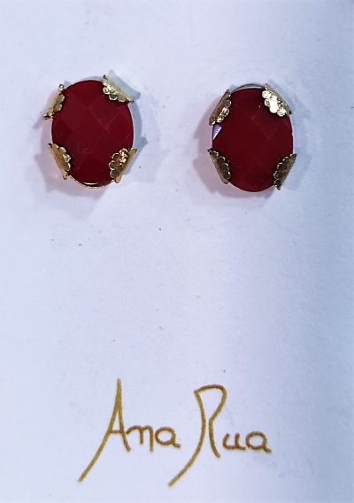 Brincos de prata dourada