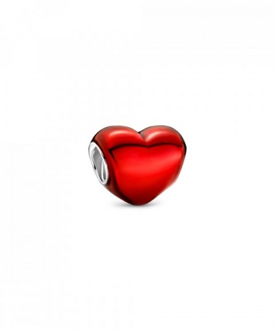 Conta Pandora Metallic Red Heart