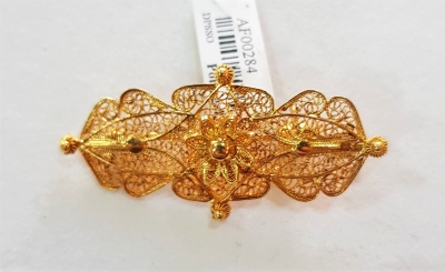 Alfinete de peito filigrana ouro