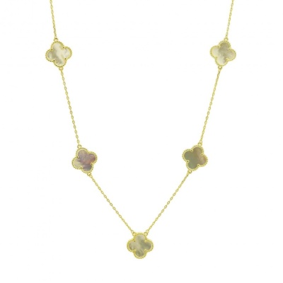 Colar Trevos de Madrepérola