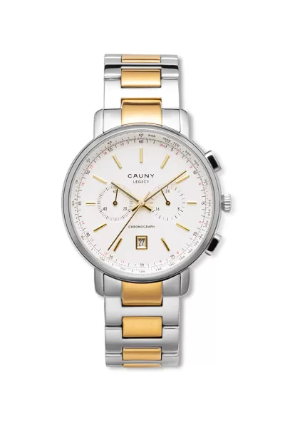 Relógio Cauny Legacy bicolour Steel Chronograph