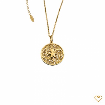 Colar de prata filigrana menino