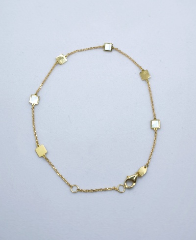 Pulseira de ouro com Madre pérola