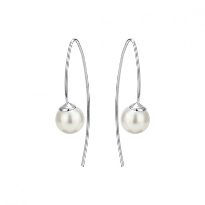 Brincos prata com pérola