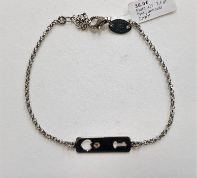 Pulseira prata Victória Cruz