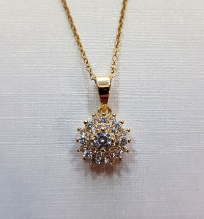 Fio de prata com medalha chuveiro