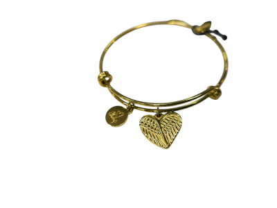 Pulseira Aço CO88 Coração Dourado