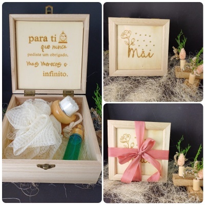 Caixa para mimarmos a nossa Mãe